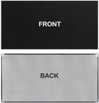 SELEAD Linen Bulletin Board 48” x 24” - Black Aluminum Frame, Black Fabric - Image 2