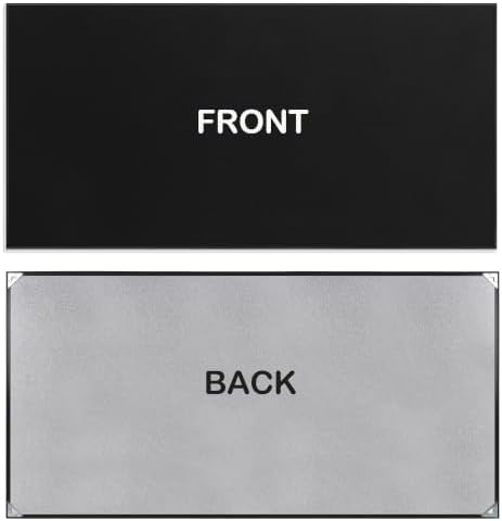 SELEAD Linen Bulletin Board 48” x 24” - Black Aluminum Frame, Black Fabric - Image 2