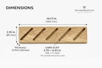 Oak Wood Multiple Business Card Holder - 5 Slot Modern Card Stand for Office Desk, Perfect Professional Card Organizer for Men and Women, Stylish and Functional Design (Light Brown) - Image 5