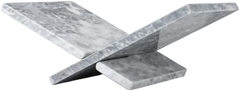 Marble Book Stand 11" X 7.5" X 4.5" for Reading Display White - Image 2