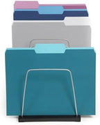 Huron Steel Wire Adjustable Vertical 8-Slot Desk File BinderOrganizer Storage - Image 3