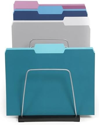 Huron Steel Wire Adjustable Vertical 8-Slot Desk File BinderOrganizer Storage - Image 3