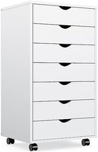 OLIXIS 7 Drawer File Cabinet on Wheels, Printer Stand by OLIXIS
