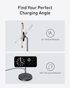 Anker MagGo 2-in-1 MagSafe Compatible Qi2 15W Wireless Charging Stand - Image 4