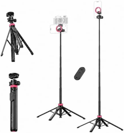 ULANZI MT44M Auto Open Magnetic Phone Tripod, 59" Selfie Stick with Remote by ulanzi