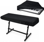 Digital Piano Keyboard Cover for Yamaha Montage M7, Electronic Keyboard Dust Cover, Stretch Fabric with Elastic Edge for Home Music Studio Storage by Unknown