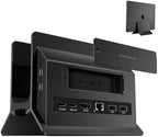 MacBook Pro Air Docking Station, Vertical USB C Laptop Docking Station with M.2 SSD Slot, HDMI 4K@60Hz, 4 USB A/C Max 10Gbps, Ethernet, SD/TF, PD Dock for MacBook/USB-C Win Laptops - Black by PULWTOP