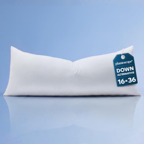 Phantoscope 16x36 Throw Pillow Insert, Lumbar Support Pillow for Couch Bed by Phantoscope