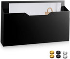 Feifeiya 1 Pcs Black Acrylic File Holder Wall Mount, 14"x8.3"x2.4" by Feifeiya