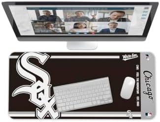 SOAR MLB Official Established Primary Logo Wordmark Home Office Desk Pad Mouse Pad Mat 35" x 16" (Chicago White Sox, Chicago White Sox) by OuterstuffFIFAWorldCup
