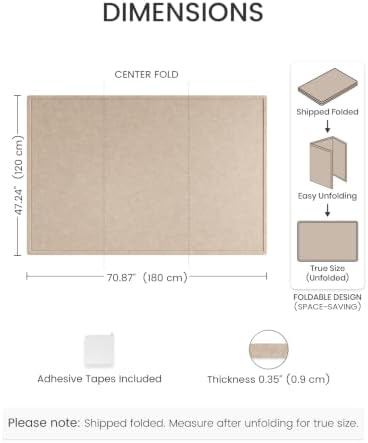 Fluxynara 70.8" x 47.2" Large Bulletin Board, Taupe - Image 2