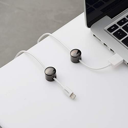 BRIGHTTIA Cable Clips - Premium Brass Cord Management for Home, Office & Car - Multipurpose Wire Holder Organizer - Sleek & Durable Design - Ideal Gift for Men, Women & Students - 4-Pack (Gunmetal) - Image 3