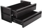 POPMOON 15in 2-tier Under Desk Drawer Adjustable Pull-Out Storage Organizer by POPMOON