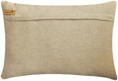 The HomeCentric Gold 12"x20" (30x50 cm) Lumbar Pillow Cover, Faux Leather Animal, Leopard Spots & Sequins Oblong Pillow, Applique Pattern Modern Style - Leopard Spotlight - Image 3