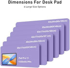 Aothia Faux Leather Desk Mat Mouse Pad, 63" x 17", Light Purple - Image 2