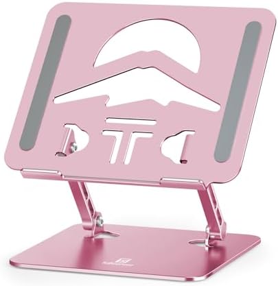 Z-Shaped Laptop Stand for Desk Fits 10"-16" Notebook, Puce Pink by ToBeoneer