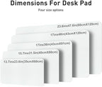 Aothia Faux Leather Desk Mat – Large Mouse Pad, Non-Slip PU Leather Blotter, Waterproof Writing Surface for Office and Home (Off-White, 47.2" x 23.6") - Image 5