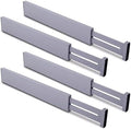 Utoplike Kitchen Drawer Dividers Large, Gray Drawers Organizers Adjustable by Utoplike