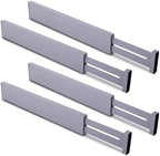 Utoplike Kitchen Drawer Dividers Large, Gray Drawers Organizers Adjustable by Utoplike