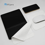 AAwipes Polishing Cloths 10 Packs (6.3" X 6.3", White, 320GSM, Superfine) Compatible with Apple iPhone, iPad, MacBook, iWatch, Soft & Nonabrasive 2-Layer Microfiber Cleaning Cloths (X3603) - Image 4