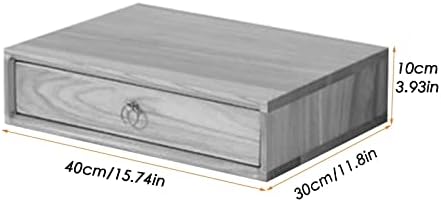 Desktop File Cabinet - Solid Wood Storage Box - Desktop Organizer, with Drawers Desktop File Cabinets, Multilayer Desktop Organizer Storage Box, Office Desktop Drawer Typ,1 Drawer - Image 2