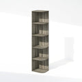 Furinno Reed Corner Shelf, 5-Tier Corner Bookshelf, Book Shelf, Corner Shelves, Storage Rack, for Organization and Storage, Home Office, Living Room, French Oak by Furinno-FitsYourSpaceFitsYourBudget