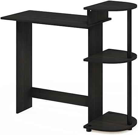 Furinno Compact 29-Inch Rustic Brown Computer Desk, Gaming Desk with Shelves, Office Desk with Book Shelf, for Home Office, Study Room, Dorm, Bedroom, Dark Espresso - Image 6