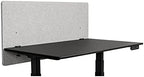 Stand Up Desk Store ReFocus Clamp-on Acoustic Desk Divider Privacy Panel that Reduces Noise and Visual Distractions (Cool Gray, 47.25" X 23.6") - Image 2