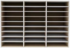 Literature Organizer 27 Slots Compartments Desktop File Sorter Mail Center Paper Storage Cabinet Home & Office Mailbox School Classroom Keepers (Grey) - Image 6