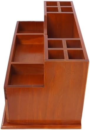Desktop Organizer with 2 Drawers and 12 Compartments,Wooden Desk Drawers,Desk Countertop Organizers - Image 7