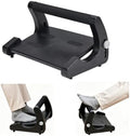 Foot Rest for Under Desk at Work, Non-Slip Wooden Under Desk Footrest, Ergonomic Foot Stools for Office Home (Black B, OneSize) by Unknown