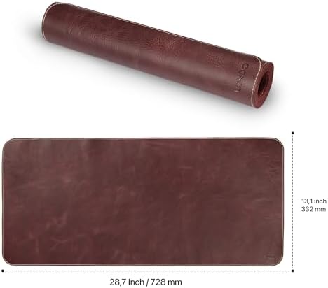 Londo Top Grain Leather Extended Mouse Pad – Large Desk Mat for Office & Gaming, Smooth Writing Surface, Non-Slip Base, Durable & Stylish Workspace Accessory - Image 2