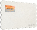 Scalloped Bulletin Board 40x30 inches, Decorative Felt Pin Board for Wall by Lightomorrow