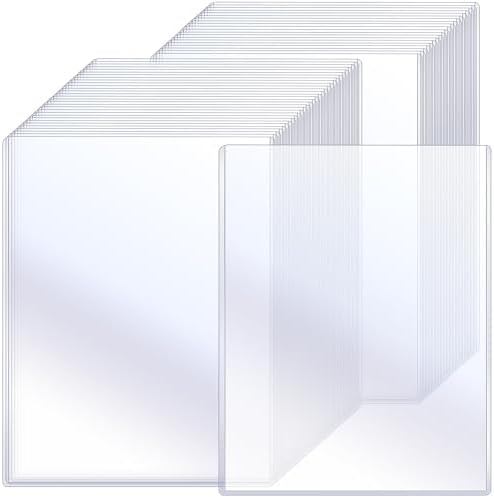 Sherr 50 Pcs Rigid Poster Protectors 24 x 36 Inch, Clear PVC Sleeves by Sherr