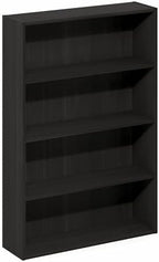 Furinno Basic Book Shelf, 4-Tier Bookcase with Open Shelf, Bookshelf, Cube Storage Organizer, 6 x 24 x 35, for Living Room, Bedroom, Home Office, Espresso - Image 5