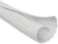 MGI SpeedWare Braided Split-Sleeve White Wire Loom for High-Temperature Automotive Harness and Home Cable Management 25 feet (3/4") by MGISpeedWare