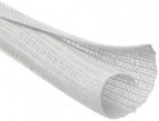 MGI SpeedWare Braided Split-Sleeve White Wire Loom for High-Temperature Automotive Harness and Home Cable Management 10 feet (1") by MGISpeedWare