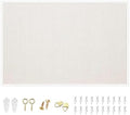 24'' x 36'' Large Linen Bulletin Board, Cork Board for Walls, White European Frame Style, Vision Board, Pin Wood, Ideal for Shool, Home and Office by GearUpforSuccess