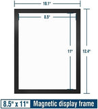 Relx 12 Pcs 8.5 x 11'' Self-Adhesive Magnetic Wall Signs Holder Magnetic Picture Frame Document Holder Wall & Window Adhesive Frames for Office Home Store Restaurant - Image 2