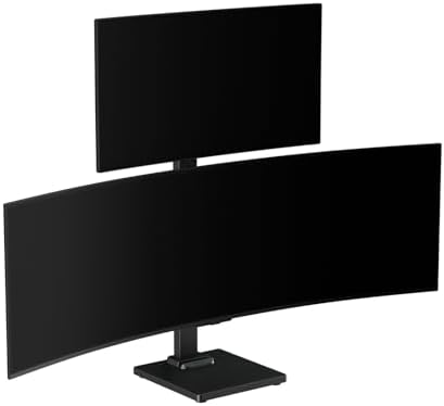 Suptek Dual Monitor Stand Vertical Stack Free-Standing Riser by suptek