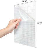 T&W SAME FILM 20 Pcs Dry Erase Board Sticker- Whiteboard Stickers-8.3''x11.7'' Removable Dry Erase Sheets- Fridge Dry Erase Paper for Wall/Desk/Refrigerator/Door/Locker/Home/Office/Classroom (Clear) - Image 2