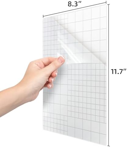 T&W SAME FILM 20 Pcs Dry Erase Board Sticker- Whiteboard Stickers-8.3''x11.7'' Removable Dry Erase Sheets- Fridge Dry Erase Paper for Wall/Desk/Refrigerator/Door/Locker/Home/Office/Classroom (Clear) - Image 2