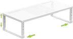 Jojocross Expandable Cabinet Shelf Organizer Storage Spice Rack Shelves for Kitchen Stackable Adjustable Pantry Cupboard Bathroom Countertop Desktop(1Pack/White/Large-with Hole) by JOJOCROSSHIGHQUALITYLIFE