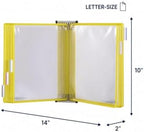 tarifold Wall Mount Reference System, 10 Pockets, Expandable, Yellow - Image 3