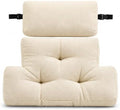 2 Piece Neck Pillow and Lumbar Support Back Cushion Set for Recliner, Beige by WhereEaseMeetsGrace