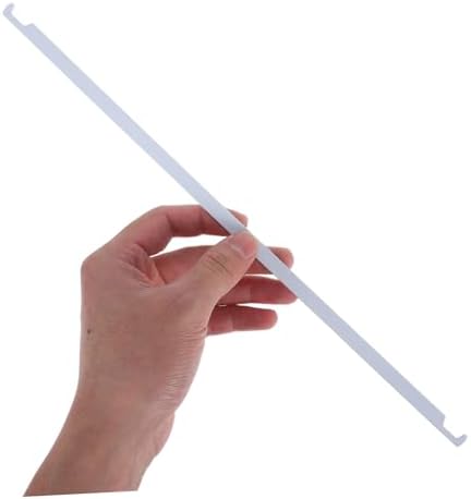 VOSAREA 50Pcs Heavy Duty White Metal File Organizer Sticks Hanging File Rails for Document Storage Easy Install Holder for Office Home School and Cabinets - Image 4