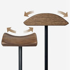 Headphone Stand Black Walnut Solid Wood Headphone Stand -Mounted Wooden Headphone Stand Simple Display Stand - Image 3