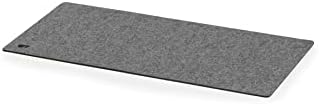 Oakywood Craft 100% Merino Wool Felt & Cork Desk mat – Sustainable, Handmade Wool Felt Desk pad with Cork Base for Comfort and Stability – 100% Merino Wool & Cork - Grey 62x30cm (24.41x11,8 in) by Oakywood