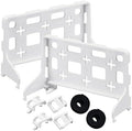 HAOGUO Universal Media Shelf Bracket for Leviton Enclosures – 20lb Heavy-Duty White Plastic Shelf, Cable Box Organizer for Structured Media Centers (2-Pack) by Haoguo