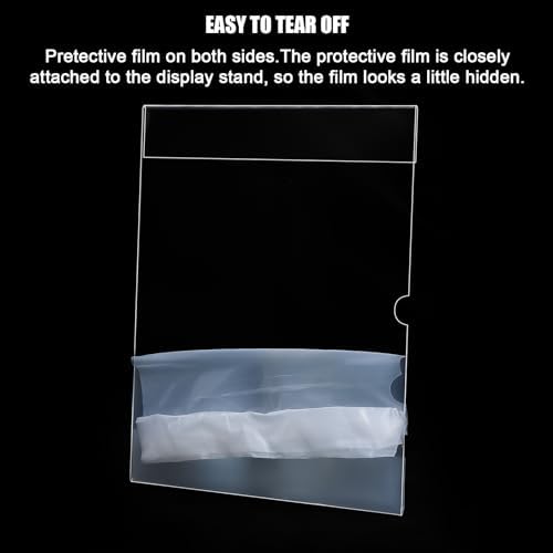 xydstay 8.5 x 11 Acrylic Wall Sign Holder 12 Pack, Clear Frame with Tape - Image 4